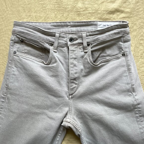 Rag & Bone Stone White Denim Fit 2 32 - Picture 1 of 5